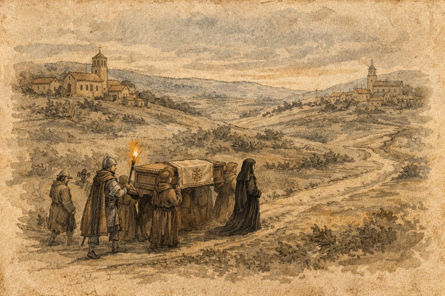 El traslado del cadáver por Castilla (1506–1509)